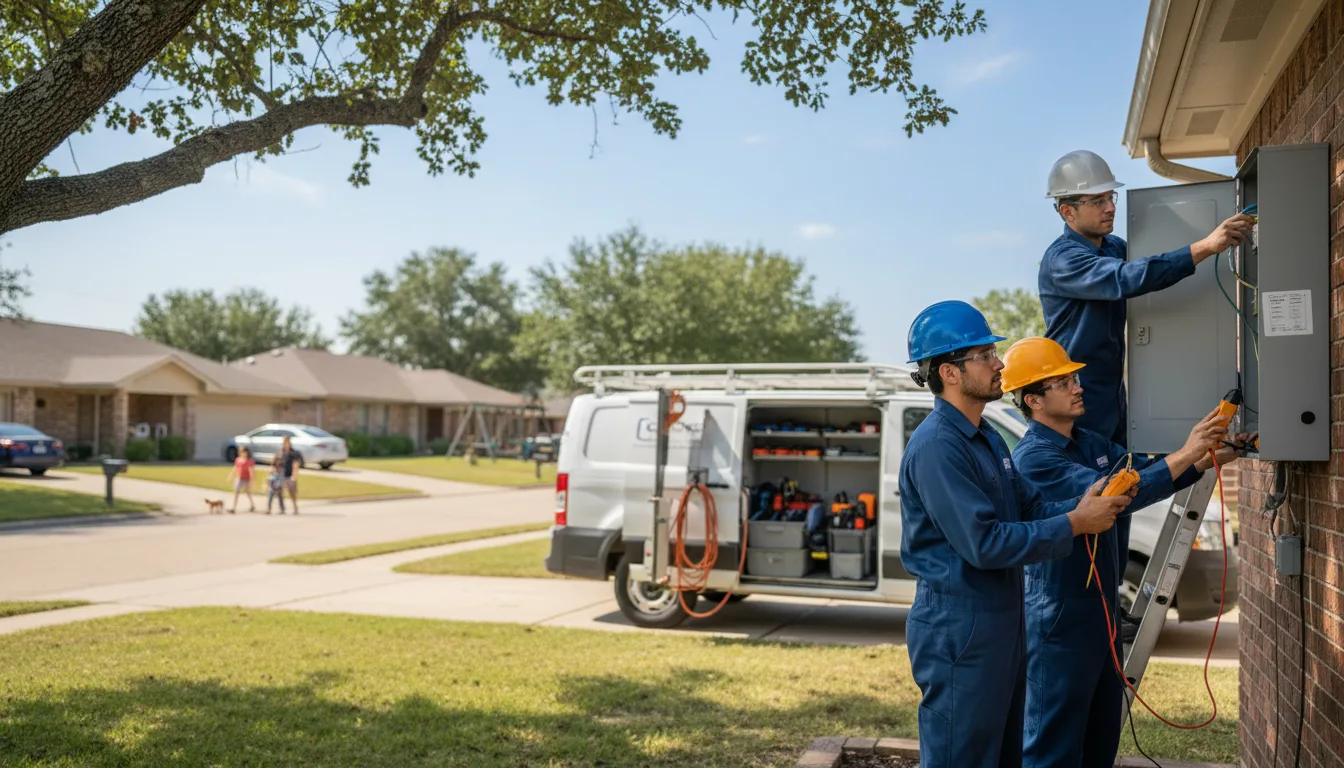 Certified electrician providing emergency electrical services in Slater, MO